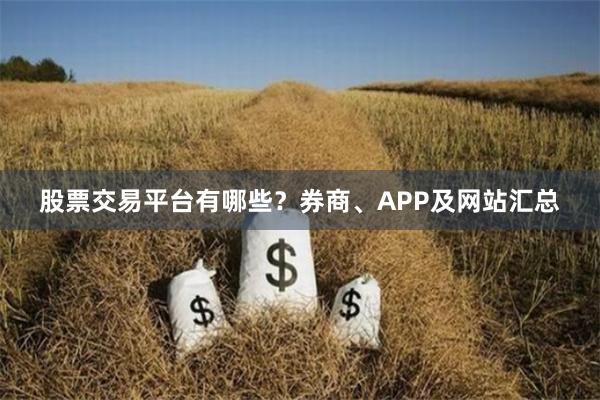 股票交易平台有哪些？券商、APP及网站汇总